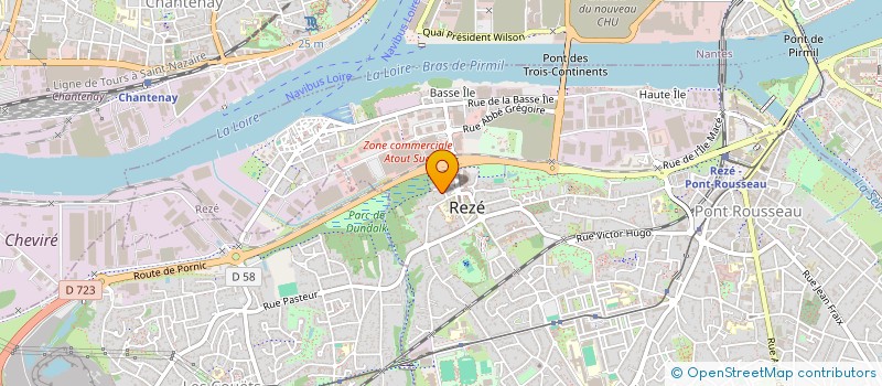 localisation de l'entreprise MADAME STACY BABONNEAU à REZE