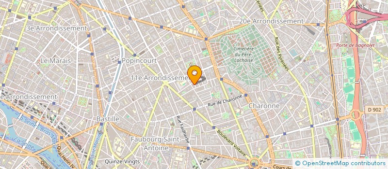 localisation de l'entreprise MADAME STACY CHARPENTIER  PARIS