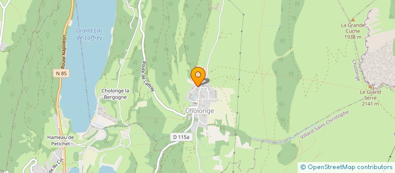 localisation de l'entreprise MADAME STACY CLAERHOUT  CHOLONGE