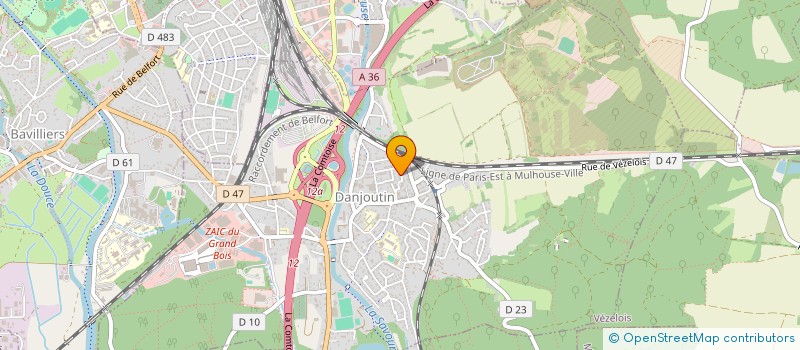 localisation de l'entreprise MADAME STACY JAMOT  DANJOUTIN