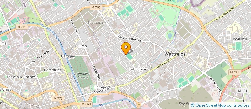 localisation de l'entreprise MADAME STACY MENDES SEMEDO  WATTRELOS