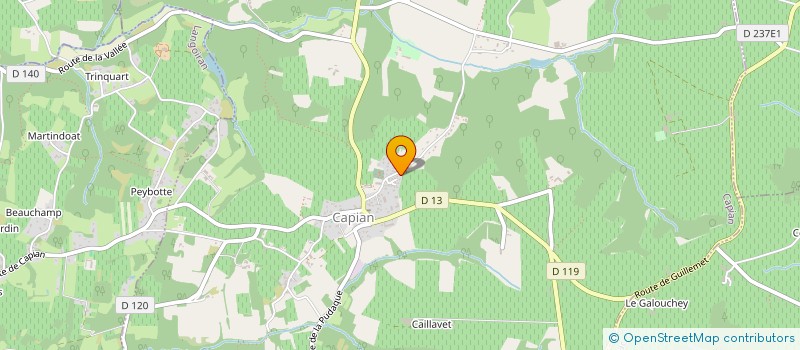 localisation de l'entreprise MADAME STACY MONTAUDOIN  CAPIAN