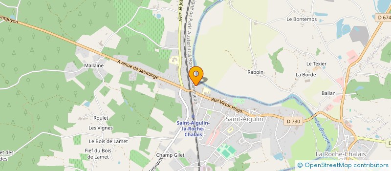 localisation de l'entreprise MADAME STACY SAINCIR  SAINT-AIGULIN