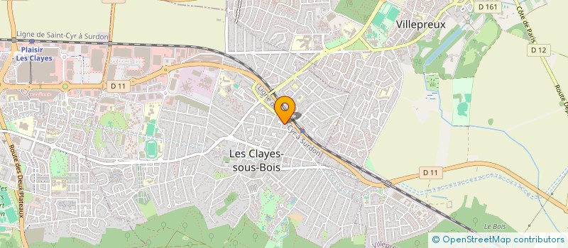 localisation de l'entreprise MADAME STACY SIMOES  LES CLAYES-SOUS-BOIS