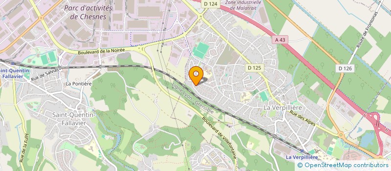 localisation de l'entreprise MADAME STANA DENIC  LA VERPILLIERE