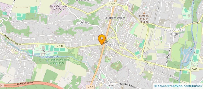 localisation de l'entreprise MADAME STANISLAWA GARNIER à MONTLHERY