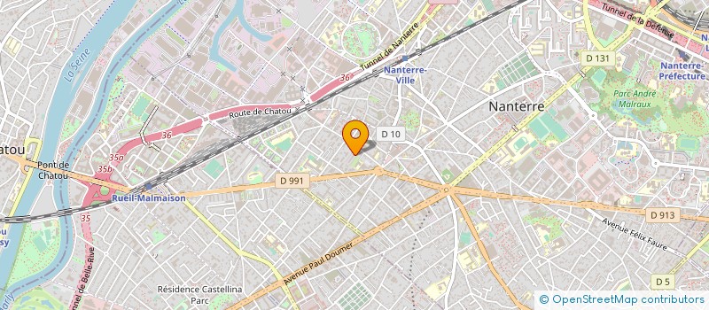 localisation de l'entreprise MADAME STE PALIN  NANTERRE