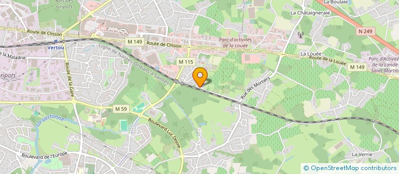 localisation de l'entreprise MADAME STECY GUENGANT  VERTOU