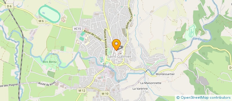 localisation de l'entreprise MADAME STECY PAOLINI  SAINT-GALMIER