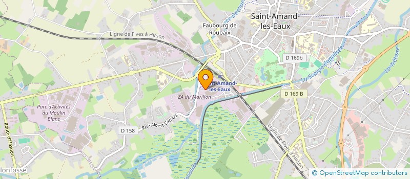 localisation de l'entreprise MADAME STECY PETIT  SAINT-AMAND-LES-EAUX