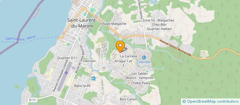 localisation de l'entreprise MADAME STEEVIE KAZAL  SAINT-LAURENT-DU-MARONI