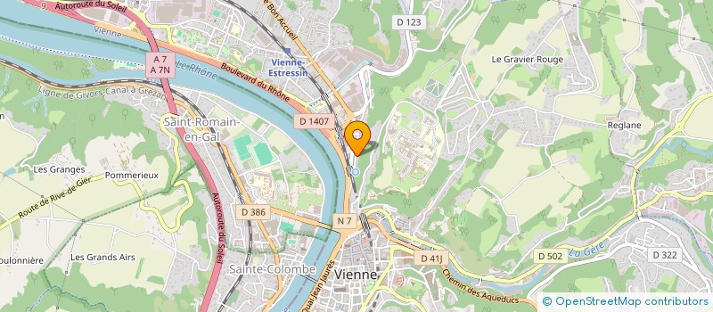 localisation de l'entreprise MADAME STEFANA MARIN à VIENNE