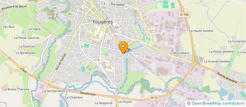localisation de l'entreprise MADAME STEFANI BRUSSET  FOUGERES