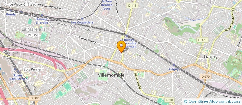 localisation de l'entreprise MADAME STEFFANE LOURENCO BELLERA  VILLEMOMBLE