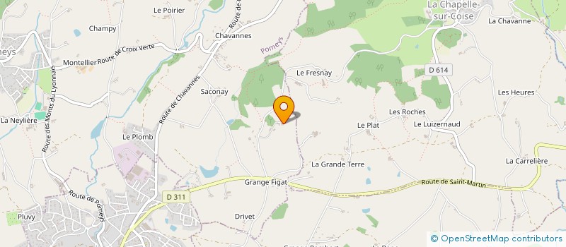 localisation de l'entreprise MADAME STEFFIE BONNAND  POMEYS