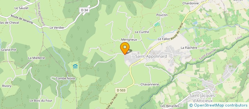 localisation de l'entreprise MADAME STEFFY FIBLEUIL  SAINT-APPOLINARD