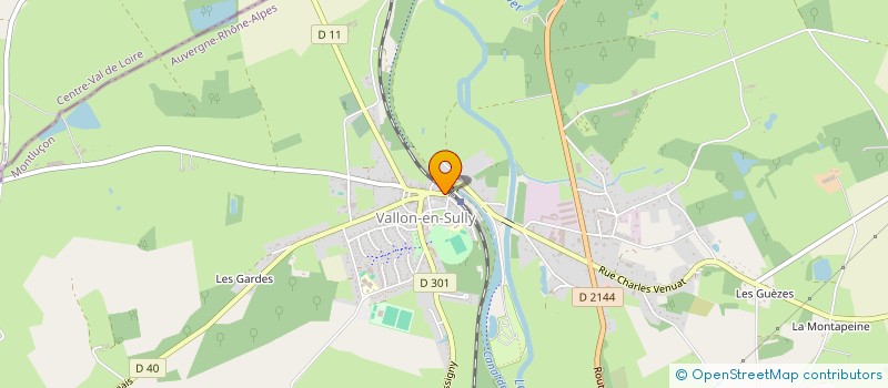 localisation de l'entreprise MADAME STEFFY FRAPPART  VALLON-EN-SULLY