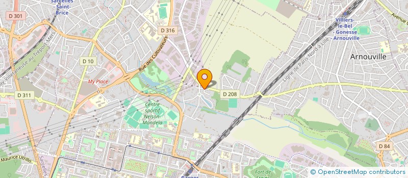 localisation de l'entreprise MADAME STELA LITVINCIUC  SARCELLES