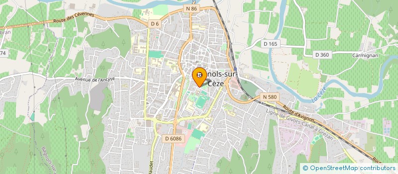 localisation de l'entreprise MADAME STELLA AZZI à BAGNOLS-SUR-CEZE
