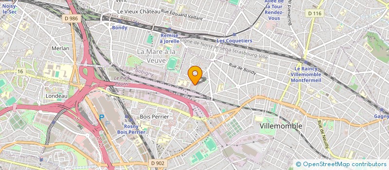 localisation de l'entreprise MADAME STELLA BERTHRAND  VILLEMOMBLE