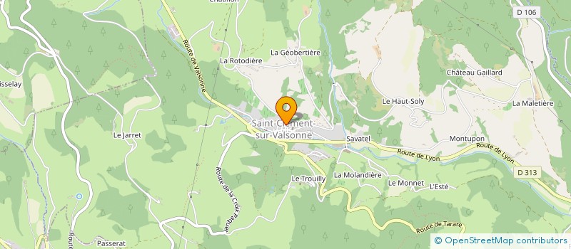 localisation de l'entreprise MADAME STELLA COGOLUENHES  SAINT-CLEMENT-SUR-VALSONNE