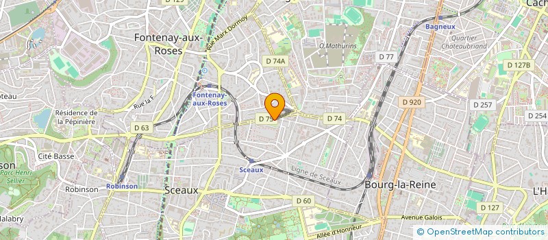 localisation de l'entreprise MADAME STELLA DUVERCEAU à SCEAUX