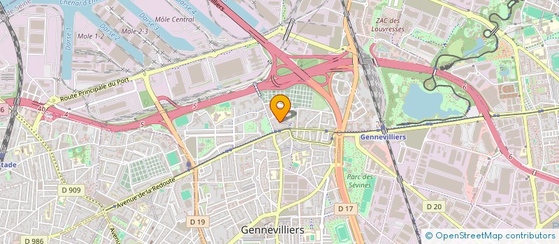 localisation de l'entreprise MADAME STELLA FRAZDI à GENNEVILLIERS