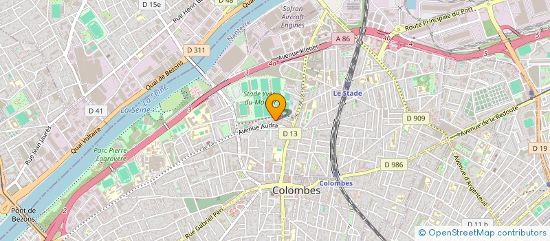 localisation de l'entreprise MADAME STELLA GLOVERT  COLOMBES