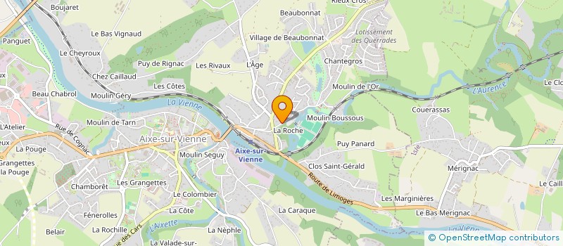 localisation de l'entreprise MADAME STELLA GUICHOU à AIXE-SUR-VIENNE