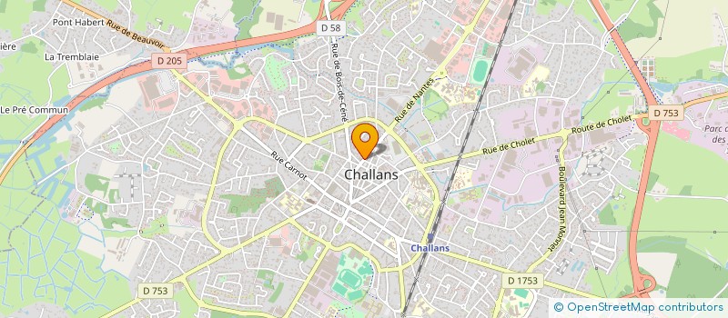 localisation de l'entreprise MADAME STELLA JOLY à CHALLANS