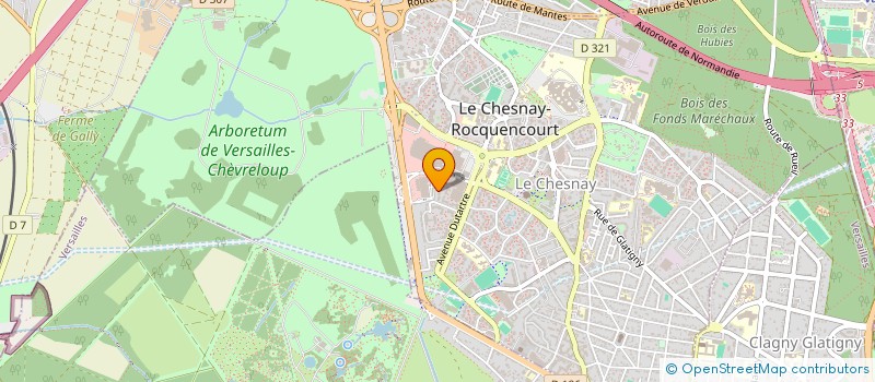 localisation de l'entreprise MADAME STELLA-LESLIE KUAWO  LE CHESNAY-ROCQUENCOURT