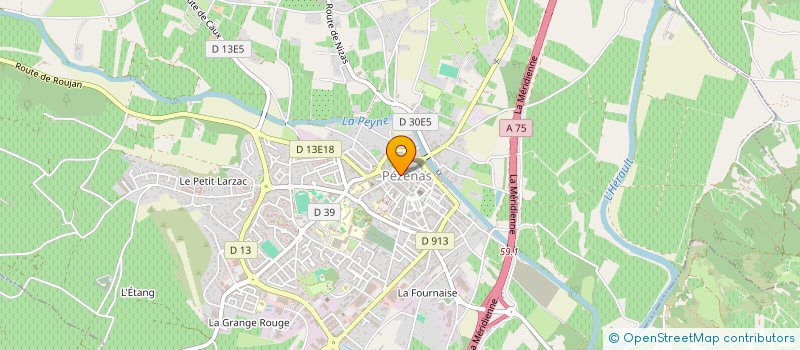 localisation de l'entreprise MADAME STELLA PAGANI  PEZENAS