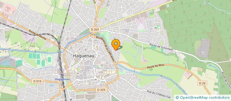 localisation de l'entreprise MADAME STELLA SCHMID  HAGUENAU