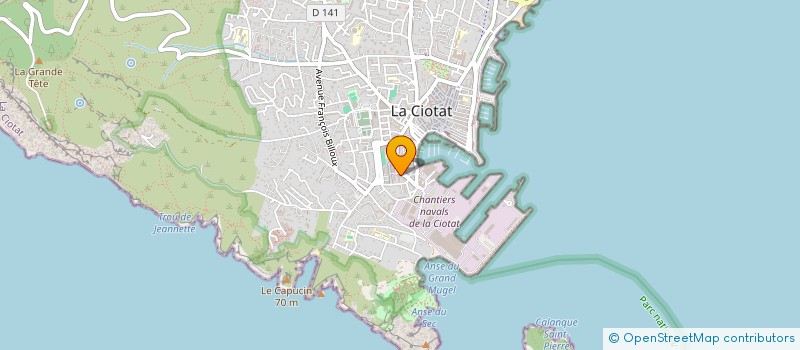 localisation de l'entreprise MADAME STELLA STEFANELLI  LA CIOTAT