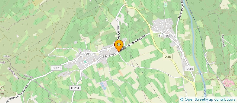 localisation de l'entreprise MADAME STELLA THIBAULT  ASPERES