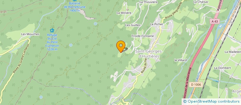 localisation de l'entreprise MADAME STELLA TROCCAZ  SAINT-GEORGES-D'HURTIERES