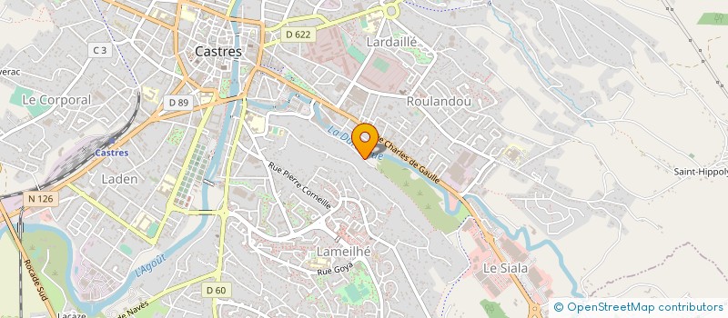 localisation de l'entreprise MADAME STELLINA BIRABENT  CASTRES