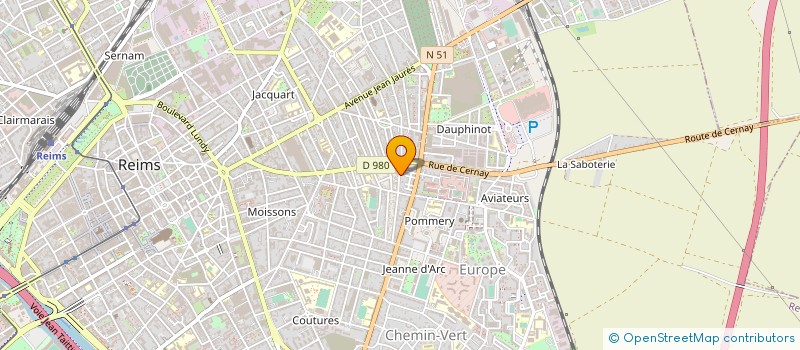 localisation de l'entreprise MADAME STEPHANE BOUILLIEZ  REIMS