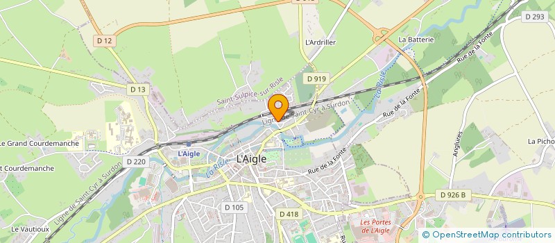 localisation de l'entreprise MADAME STEPHANE CARDOSO à L'AIGLE