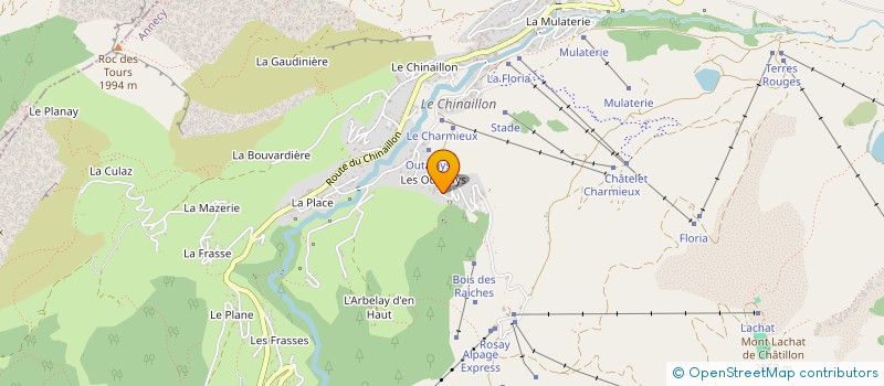 localisation de l'entreprise MADAME STEPHANE GOUDOU  LE GRAND-BORNAND