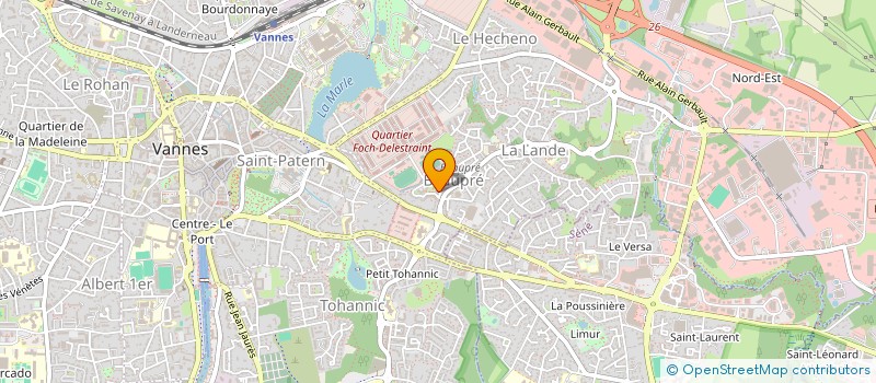 localisation de l'entreprise MADAME STEPHANE LEFORT à VANNES