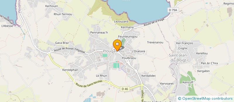 localisation de l'entreprise MADAME STEPHANE THOMAS  PLOUGASNOU