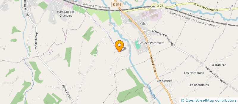 localisation de l'entreprise MADAME STEPHANE VILLEY  GLOS