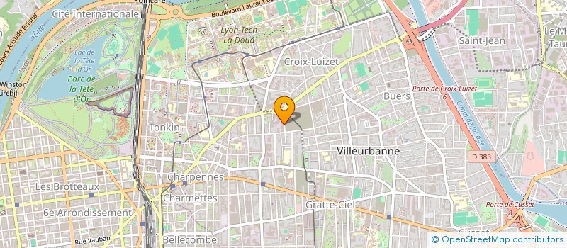 localisation de l'entreprise MADAME STEPHANIA BENINATI  VILLEURBANNE