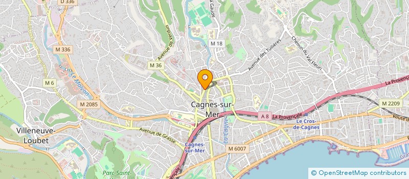 localisation de l'entreprise MADAME STEPHANIE ABBES à CAGNES-SUR-MER
