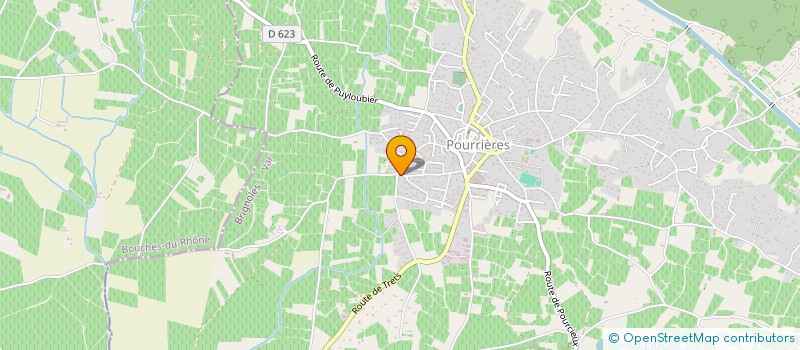 localisation de l'entreprise MADAME STEPHANIE ABONNEL  POURRIERES