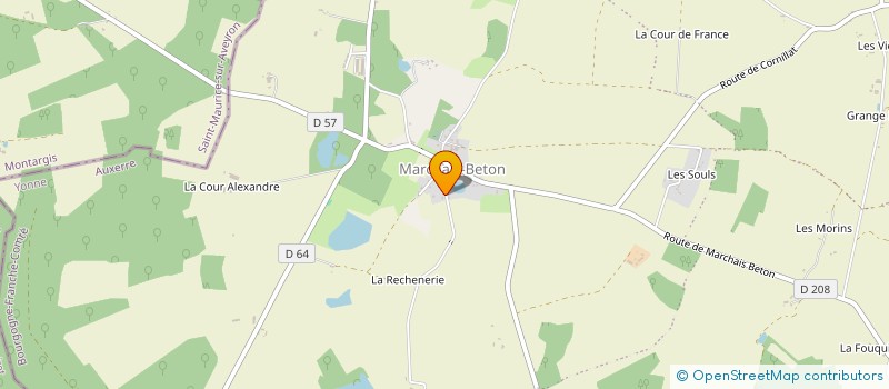 localisation de l'entreprise MADAME STEPHANIE ADAM  CHARNY OREE DE PUISAYE