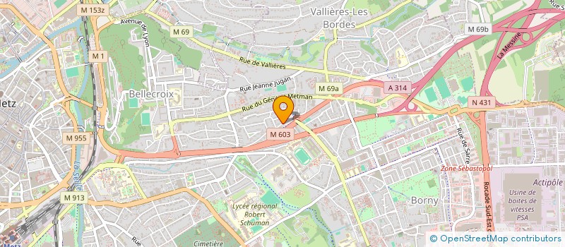 localisation de l'entreprise MADAME STEPHANIE ADAM  METZ