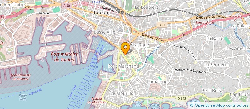 localisation de l'entreprise MADAME STEPHANIE AGIUS  TOULON