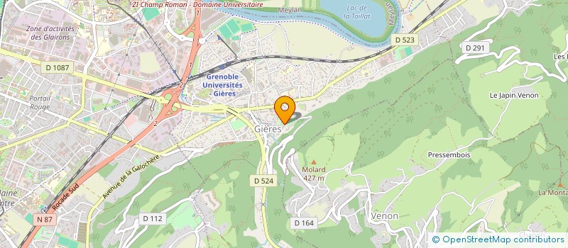 localisation de l'entreprise MADAME STEPHANIE ALLOUCHE  GIERES